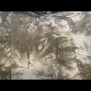 Balance mens tie dye hoodie